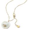 imageFossil Womens GoldTone Stainless Steel Pendant Chain Necklace for WomenSutton MOP Evil Eye