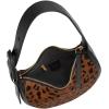 imageFossil Womens Harwell Leather Crescent Shoulder BagBlackLeopard Haircalf