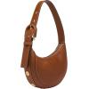 imageFossil Womens Harwell Leather Crescent Shoulder BagMedium Brown