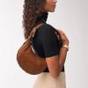 imageFossil Womens Harwell Leather Crescent Shoulder BagMedium Brown