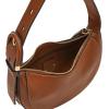 imageFossil Womens Harwell Leather Crescent Shoulder BagMedium Brown