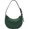 imageFossil Womens Harwell Leather Crescent Shoulder BagViridian W Studs