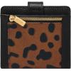 imageFossil Womens Harwell Small Tab Bifold WalletBlackLeopard Haircalf