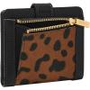 imageFossil Womens Harwell Small Tab Bifold WalletBlackLeopard Haircalf