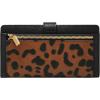 imageFossil Womens Harwell Tab Bifold WalletBlackLeopard Haircalf