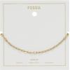 imageFossil Womens Heritage DLink Brass Chain AnkletGold