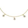imageFossil Womens Heritage DLink Brass Chain AnkletGold Evil Eye