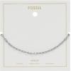 imageFossil Womens Heritage DLink Brass Chain AnkletSilver