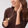 imageFossil Womens Jacqueline Quartz Stainless Steel ThreeHand WatchGold Glitz Locket Watch