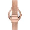 imageFossil Womens Jacqueline Quartz Stainless Steel ThreeHand WatchRose Gold Glitz Mesh