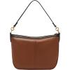 imageFossil Womens Jolie Leather Crossbody Purse Handbag for WomenBrownBlack Trim