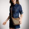imageFossil Womens Jolie Leather Crossbody Purse Handbag for WomenChevron Straw