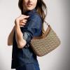 imageFossil Womens Jolie Leather Crossbody Purse Handbag for WomenChevron Straw