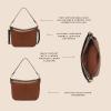 imageFossil Womens Jolie Leather Crossbody Purse Handbag for WomenMahogany Suede Lizard