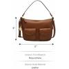 imageFossil Womens Jolie Leather Crossbody Purse Handbag for WomenMedium Brown