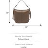 imageFossil Womens Jolie Leather Hobo Purse Handbag for WomenSmoke