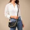imageFossil Womens Jolie Leather Small Shoulder Bag Purse Handbag for WomenBlack W Chain