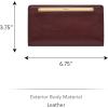 imageFossil Womens Liza Leather Slim Bifold Wallet for WomenMahogany