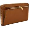 imageFossil Womens Liza Leather Wallet Zip Around Clutch with Wristlet Strap Black Model SL7878G001Multi Woven