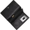 imageFossil Womens Logan Leather Wallet RFID Blocking Flap Clutch Organizer Black Model SL7833001Black