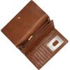 imageFossil Womens Logan Leather Wallet RFID Blocking Flap Clutch Organizer Black Model SL7833001Brown