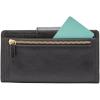 imageFossil Womens Logan Leather Wallet RFID Blocking Tab Clutch Black Model SL7830001Black