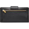 imageFossil Womens Logan Leather Wallet RFID Blocking Tab Clutch Black Model SL7830001Black