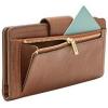 imageFossil Womens Logan Leather Wallet RFID Blocking Tab Clutch Black Model SL7830001Brown