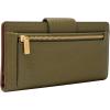 imageFossil Womens Logan Leather Wallet RFID Blocking Tab Clutch Black Model SL7830001Desert Olive