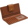 imageFossil Womens Logan Leather Wallet RFID Blocking Tab Clutch Black Model SL7830001Multi Woven Print