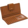 imageFossil Womens Logan Leather Wallet RFID Blocking Tab Clutch Black Model SL7830001Saddle