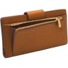 imageFossil Womens Logan Leather Wallet RFID Blocking Tab Clutch Black Model SL7830001Saddle