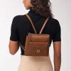 imageFossil Womens Parker Leather Convertible Backpack Purse Handbag for WomenBrown