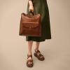 imageFossil Womens Parker Leather Convertible Backpack Purse Handbag for WomenBrown W Outer Pocket