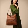 imageFossil Womens Parker Leather Convertible Backpack Purse Handbag for WomenBrown W Outer Pocket
