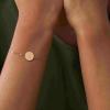 imageFossil Womens Plated Stainless Steel Engravable Personalized Gift Bracelet for WomenRose Gold Disc