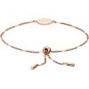 imageFossil Womens Plated Stainless Steel Engravable Personalized Gift Bracelet for WomenRose Gold Disc