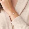 imageFossil Womens Plated Stainless Steel Engravable Personalized Gift Bracelet for WomenRose Gold Heart