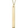 imageFossil Womens Plated Stainless Steel Engravable Personalized Gift Pendant Chain Necklace for WomenGold