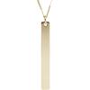 imageFossil Womens Plated Stainless Steel Engravable Personalized Gift Pendant Chain Necklace for WomenGold