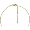 imageFossil Womens Plated Stainless Steel Engravable Personalized Gift Pendant Chain Necklace for WomenGold