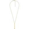 imageFossil Womens Plated Stainless Steel Engravable Personalized Gift Pendant Chain Necklace for WomenGold
