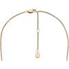 imageFossil Womens Plated Stainless Steel Engravable Personalized Gift Pendant Chain Necklace for WomenGold