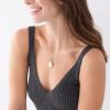 imageFossil Womens Plated Stainless Steel Engravable Personalized Gift Pendant Chain Necklace for WomenGold Locket