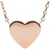 imageFossil Womens Plated Stainless Steel Engravable Personalized Gift Pendant Chain Necklace for WomenRose Gold Small Heart