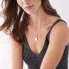 imageFossil Womens Plated Stainless Steel Engravable Personalized Gift Pendant Chain Necklace for WomenSilver Locket