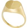 imageFossil Womens Plated Stainless Steel RingGold Harlow Signet Heart