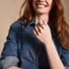 imageFossil Womens Plated Stainless Steel RingGold Harlow Signet Heart