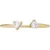 imageFossil Womens Plated Stainless Steel RingGold Heart Glitz