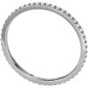 imageFossil Womens Plated Stainless Steel RingSilver Dainty Glitz Band